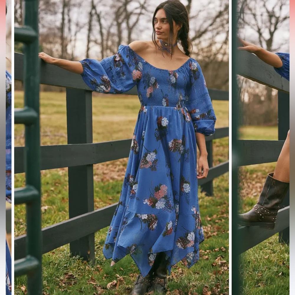 NWT FREE PEOPLE Morning Glory Maxi Dress - Picture 4 of 13